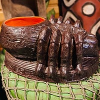 Image 4 of TERROR-ANTULA BIRD EATER BOWL 32 oz Tiki Mug Tarantula Fur Brown (Ed of 100)