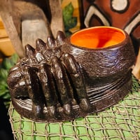 Image 3 of TERROR-ANTULA BIRD EATER BOWL 32 oz Tiki Mug Tarantula Fur Brown (Ed of 100)