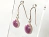 Lilac Round Drop Earring