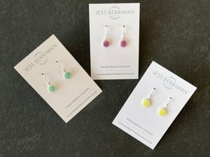 Image of Lilac Round Drop Earring