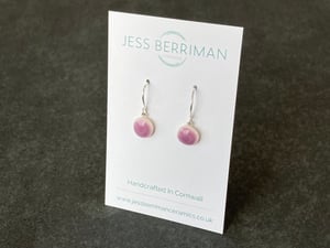 Image of Lilac Round Drop Earring