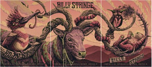 Image of Billy Strings Asheville Triptych - Full Gold Foil Edition