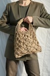 SUEDE MACRAME' BAG - Sand 