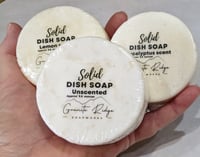 Image 2 of Solid Dish Soap Bar with Brush & Decorative Bowl