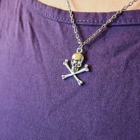 Image 1 of Skull n crossbones pendant