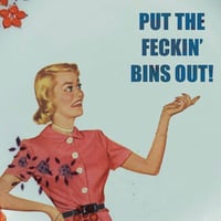 Image 2 of Put the feckin' bins out! (Ref. 417a)