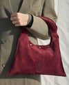 SUEDE MELT BAG - Raspberry