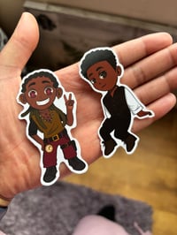 Image of Azenir and Demetrius stickers!