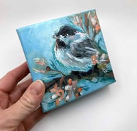 Image 2 of Lovely Day – Chickadee mini painting