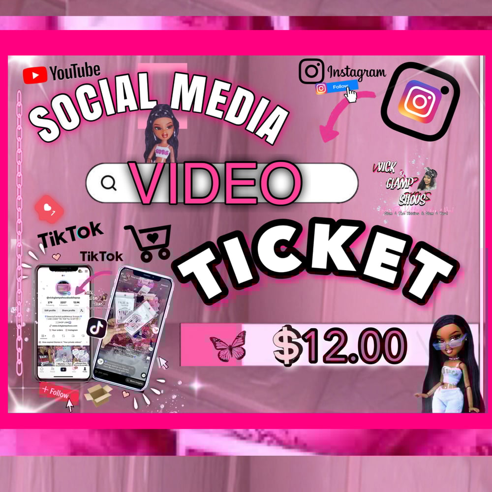 Image of 📲Social Media Video Ticket📱