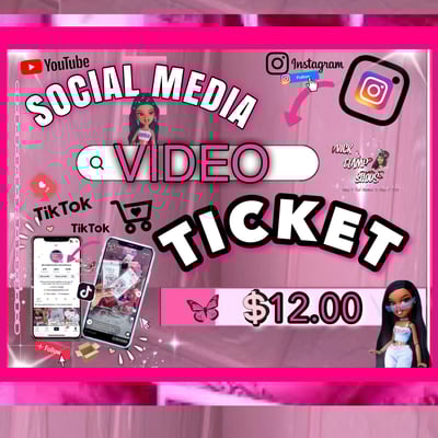 Image of 📲Social Media Video Ticket📱