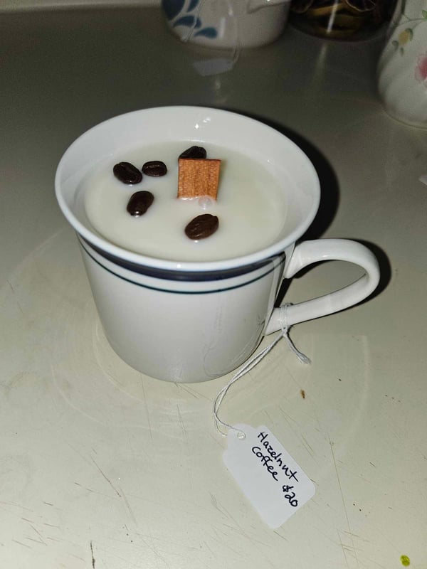 Image of Hazelnut Coffee - TEA CUP CANDLE