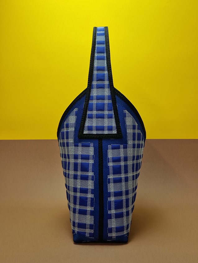 Image of JAR Double carreaux Bleu roi