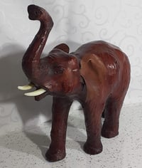 Image 4 of Vintage Leather Elephant