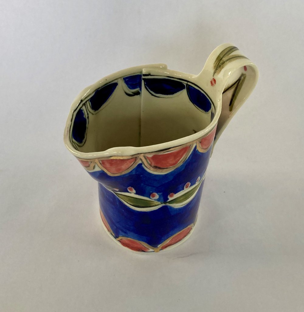 Image of Small jug Pink and blue 