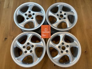 Image of Mille Miglia Cup 3 Porsche 993 996 Turbo Twist Look 19" 5x130 Alloy Wheels REFURBISHED