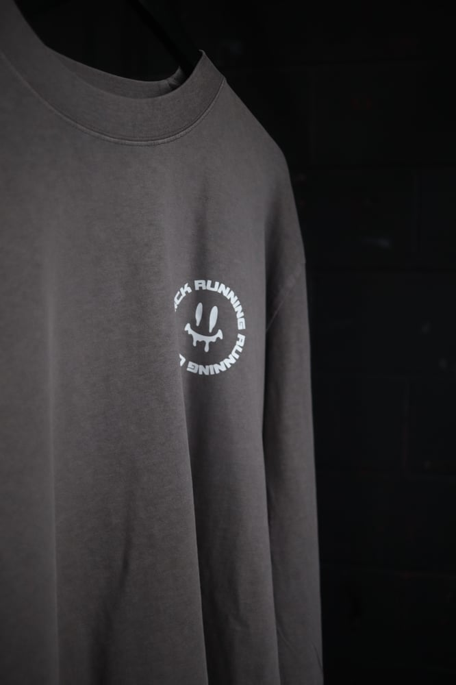 Image of F#CK RUNNING RUNNING CLUB/GREY FADED LONGSLEEVE 