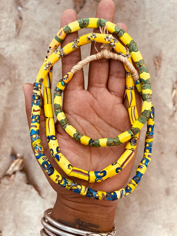 Image of Antique African Trade Beads (yellows)