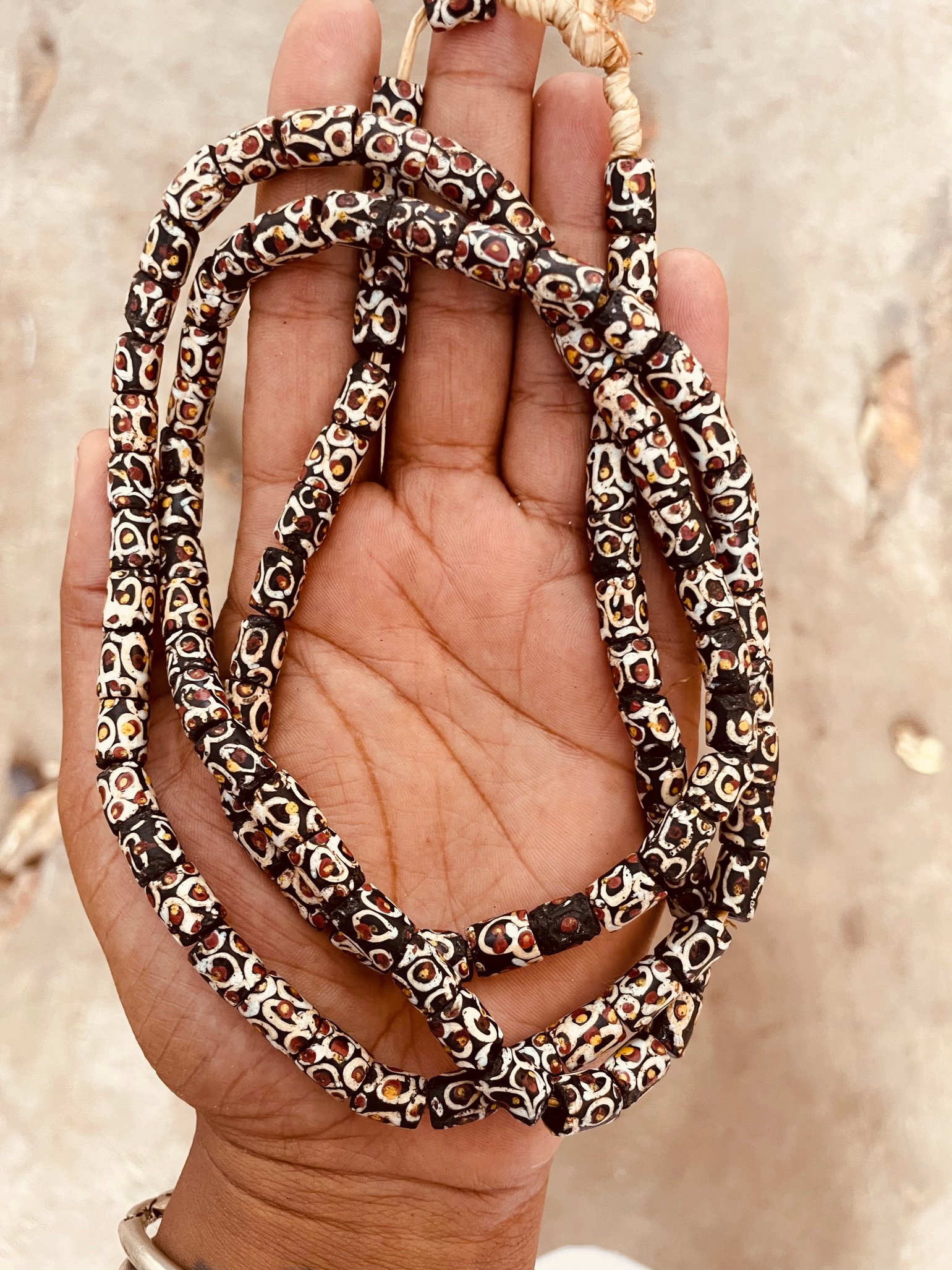Image of Antique African Trade Beads (spotted)