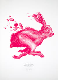 Image of Hare in dissolution - Silkscreen Print large