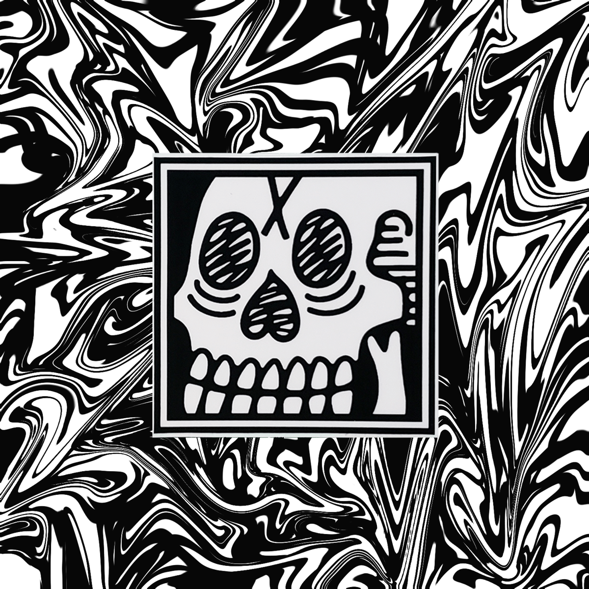 Image of Squareskull -  Skull Sticker