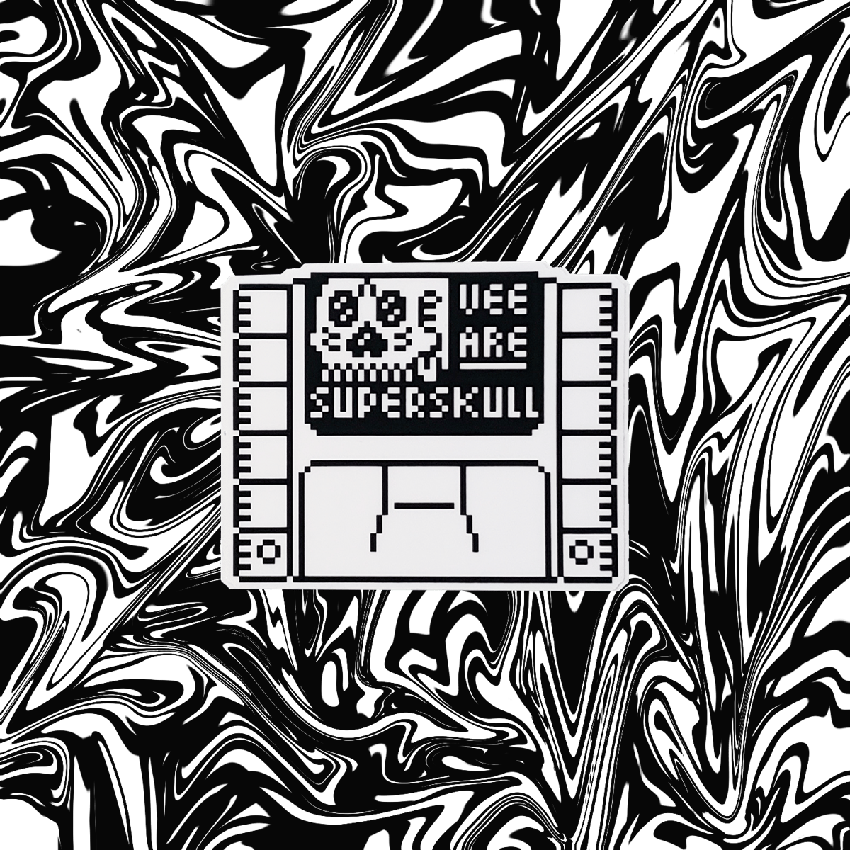 Image of Superskull - Retro Sticker