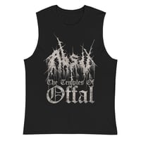 Image 1 of ABSU - THE TEMPLES OF OFFAL (VINTAGE TEXTURE) MUSCLE SHIRT