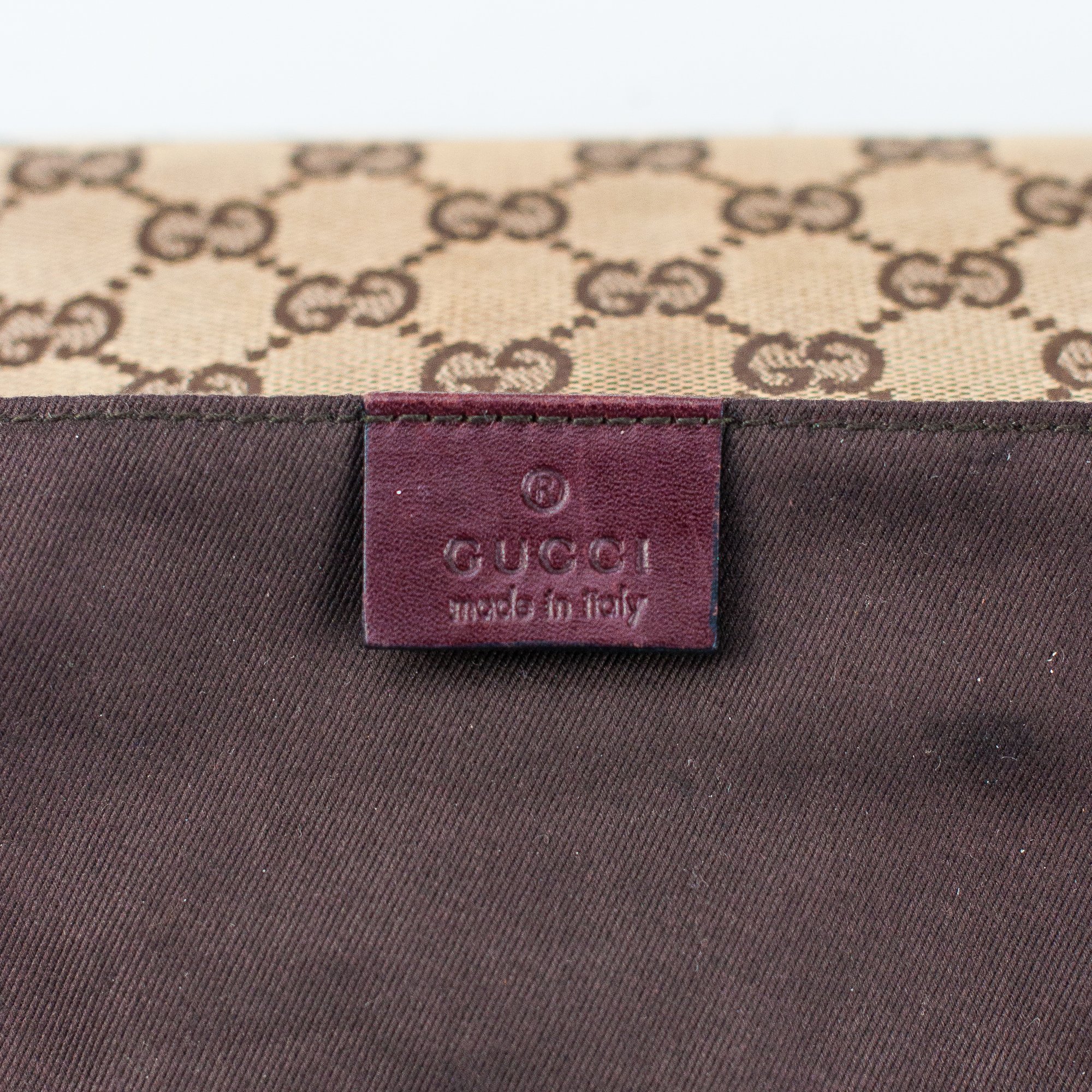 Image of Gucci by Tom Ford Horsebit Brown Monogram Chain Bag