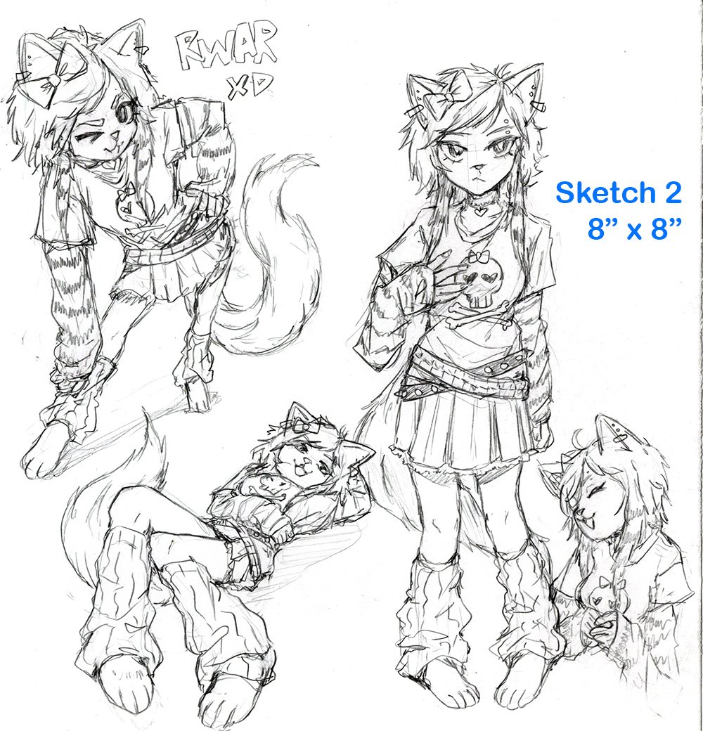 Various original sketches