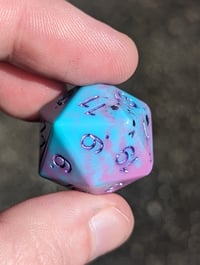 Image 2 of Soft Plum and Turquoise Standard D20 Single