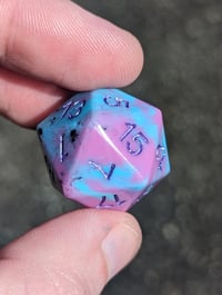 Image 3 of Soft Plum and Turquoise Standard D20 Single