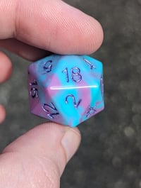 Image 4 of Soft Plum and Turquoise Standard D20 Single