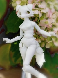 Image 3 of Collie Girl Ball Jointed Doll Blank Base (White)