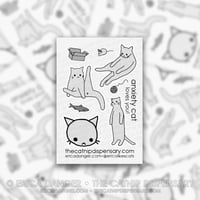 Anxiety Cat - 4x6" Sticker Sheet #1