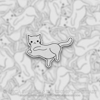 Anxiety Cat - Belly Rub Sticker