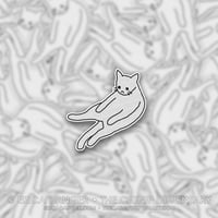 Anxiety Cat - Sitting Cat Sticker