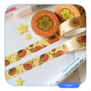 Gold Foil Persimmon Washi Tape