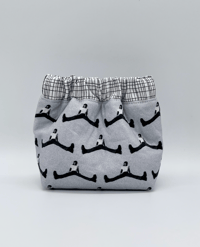 Image 1 of JKxCK Legs Squeeze Top Pouch - 4" x 4" x 2" 