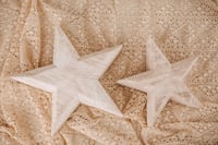 Image 1 of 2 wood stars