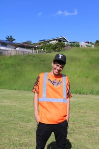 Image 1 of HI VIS ORANGE TRIBAL SHORT SLEEVES