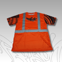 Image 3 of HI VIS ORANGE TRIBAL SHORT SLEEVES