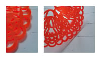 Image 4 of  ogrlica CVET - NEON MANDARINA .1 // BLOSSOM necklace - NEON MANDARINE .1