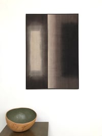 Image 1 of dipdyed abstract silk composition (bw)