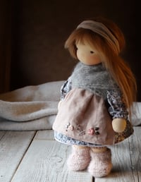 Image 1 of Tamara a 12" OOAK natural fiber art doll  RESERVED FOR M.