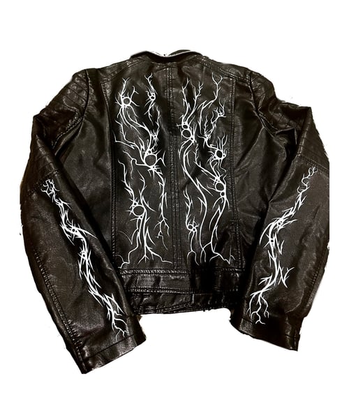 Image of 1OF1 HAND PAINTED LEATHER JACKET