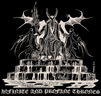 Image 2 of ABSU - INFINITE AND PROFANE THRONES (VINTAGE WHITE PRINT) MUSCLE SHIRT