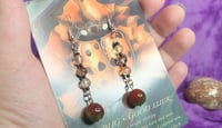 Image 1 of Oracle Card "Ladybug" Earrings