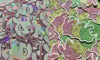 HOLO DOG/ MOCHI BUNNY STICKER