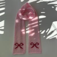 Image 1 of PRE-ORDER: Pink Bow Scarf