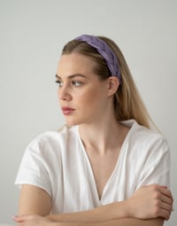 Image 1 of Juliette Satin Hairband / Orchid